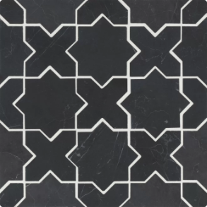 Nero Marquina Mosaic 6 - marble tile